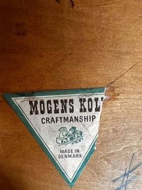 Danish Teak Mid Century Modern 'Guitar Pick' set of 3 Nesting Tables by Mogens Kold Mobelfabrik 1960s