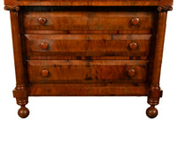 Antique American Classical Mahogany Chest Drawers Dresser Commode New York 1830