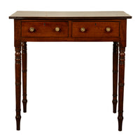 Antique Georgian Mahogany Two Drawer Console Side Writing Table Gillows 1790