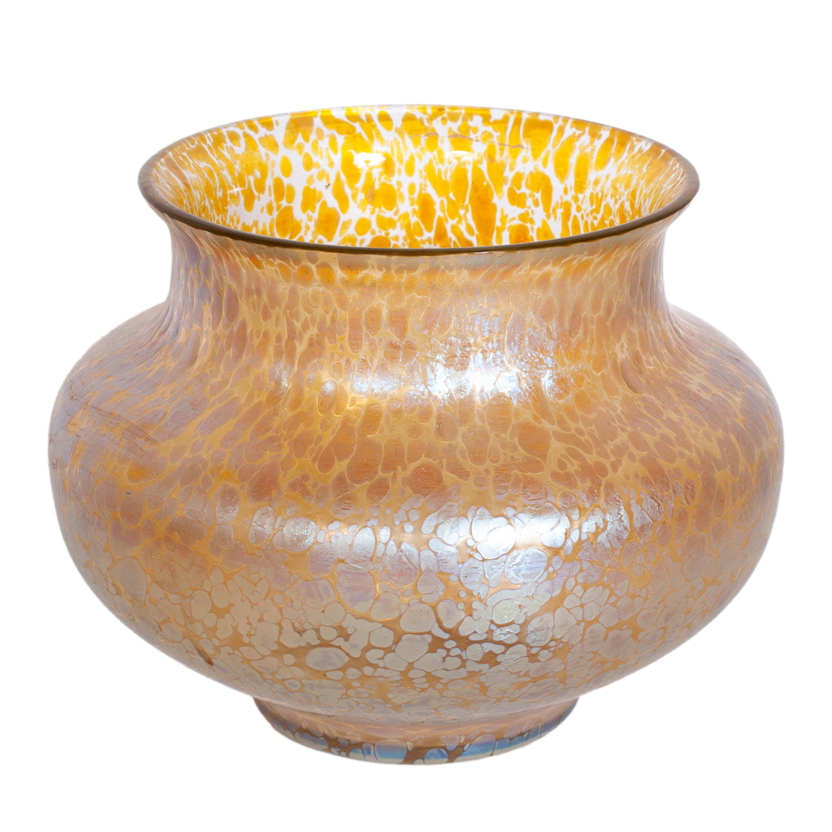 Large Antique Loetz Candia Papillon Iridescent Art Nouveau Glass Vase Austria 1898