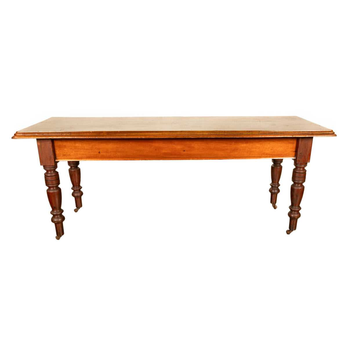 Antique 19th Century English Walnut Farm Country House Dining Refectory Table, circa 1860