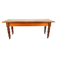 Antique 19th Century English Walnut Farm Country House Dining Refectory Table, circa 1860