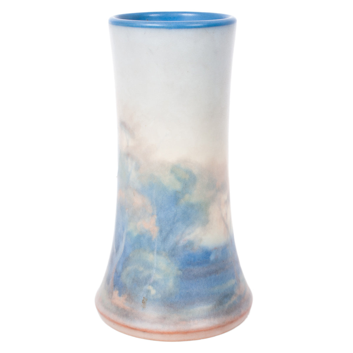 Antique Pottery Scenic Vellum Landscape Vase Fred Rothenbusch for Rookwood 1925