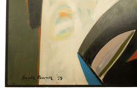 Monumental Abstract Modernist Oil Painting Oregon Centennial Exposition Mural 1959 by Louis Demott Bunce