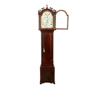 Antique Georgian Scottish Orkney Island Inlaid Mahogany Tall Case 8 day Grandfather Clock 1810