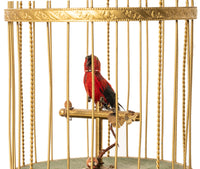 Antique German Singing Bird in a Cage Music Box Automaton by Karl Griesbaum 1930