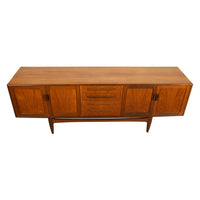 Original Mid Century Modern G Plan Teak Fresco Long 4 Door Drawer Credenza 1966
