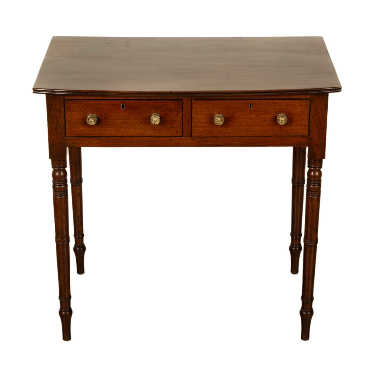 Antique Georgian Mahogany Two Drawer Console Side Writing Table Gillows 1790