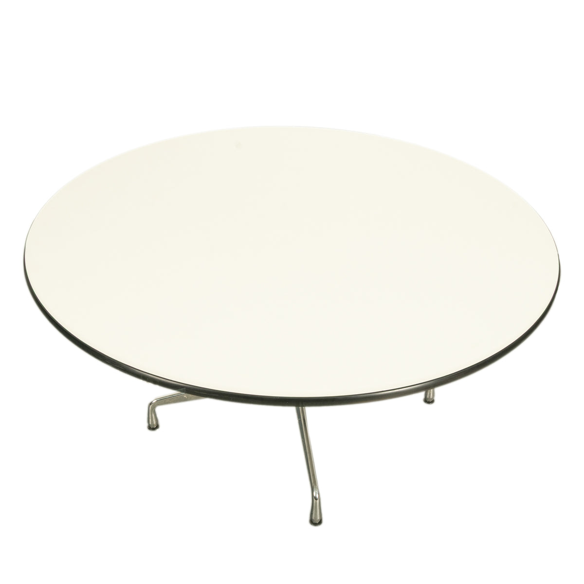 Large Mid Century Modern Circular 60" Eames Dining Conference Table Eames Vitra