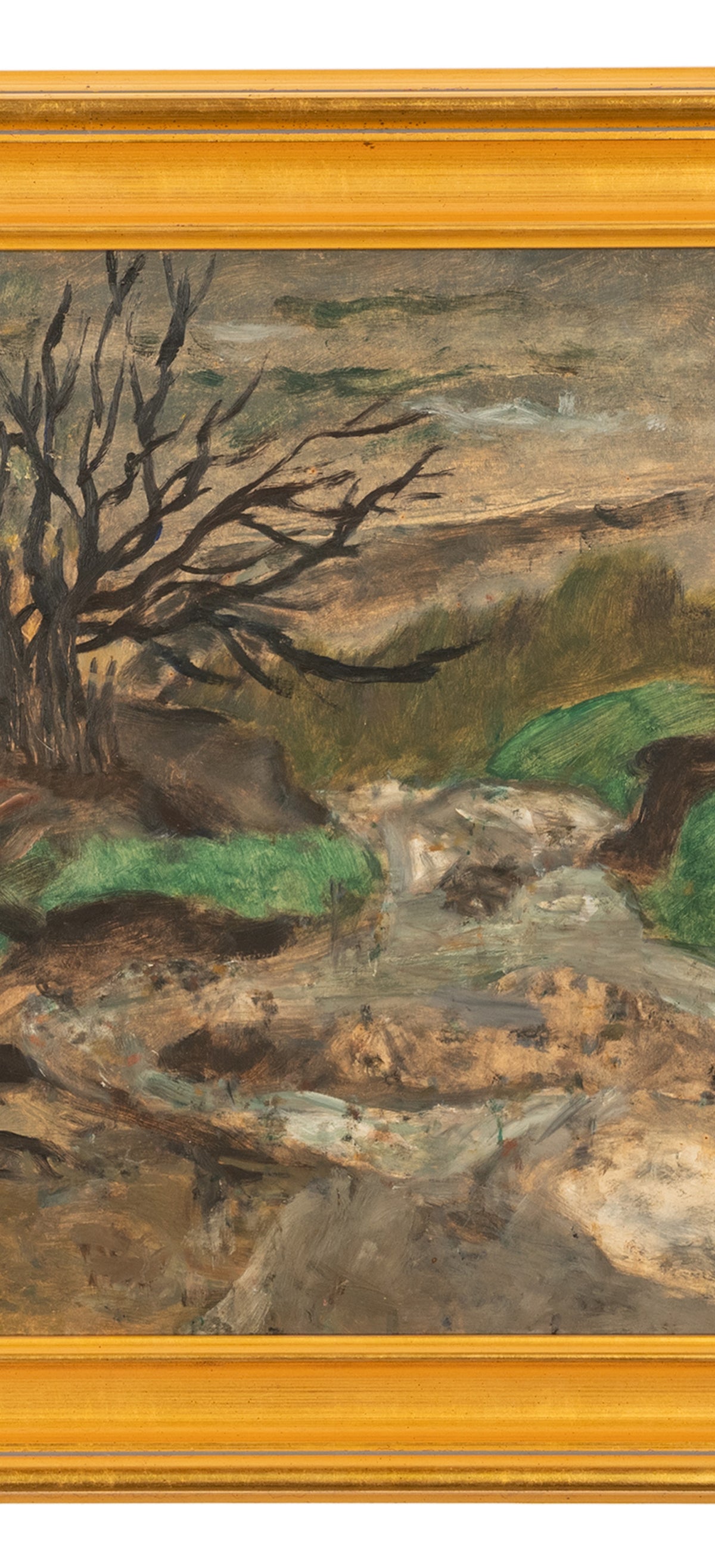 American WPA Oil painting High Desert Landscape Pacific Northwest Oregon by Arthur Runquist, Circa 1942