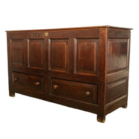Monumental Antique Georgian Joined Oak Mule Dowry Chest Coffer Yorkshire 1720