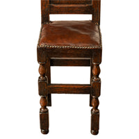 Antique 17th Century William & Mary Carved Oak Child's Wainscot Chair Yorks 1690