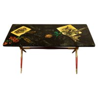 Italian Mid Century Modern Piero Fornasetti "Caccia" Coffee Table Milan 1955