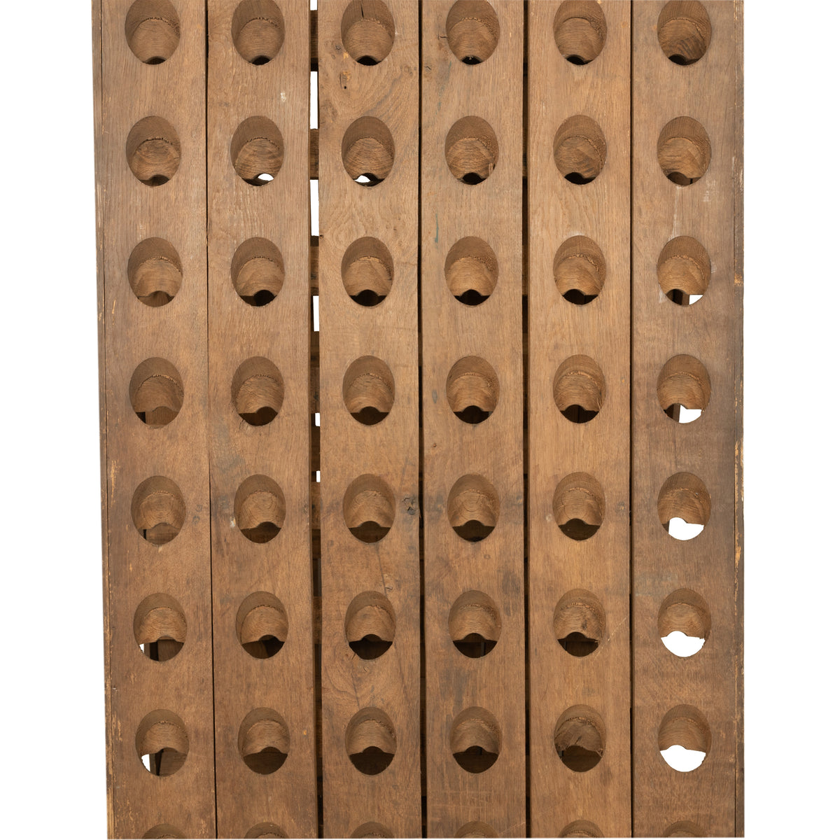 Antique French Veuve Clicquot Champagne Wine 120 Bottle Oak Riddling Rack 1869