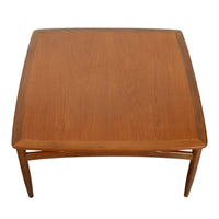 Mid Century Modern Danish Style Square Teak Coffee Table G Plan Kofod Larsen 1960