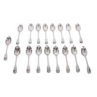 Antique Set Georgian Dining Sterling Silver Cutlery William Tuite Garrard Co London 110 pieces 1788