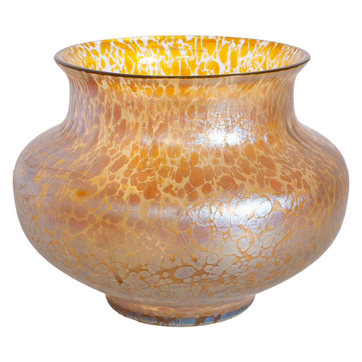 Large Antique Loetz Candia Papillon Iridescent Art Nouveau Glass Vase Austria 1898