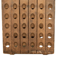 Antique French Veuve Clicquot Champagne Wine 120 Bottle Oak Riddling Rack 1869