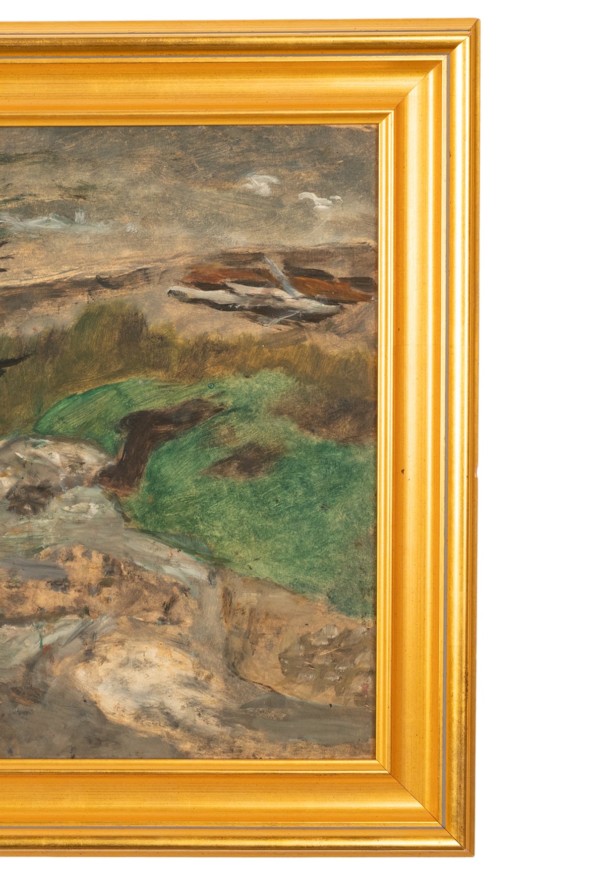American WPA Oil painting High Desert Landscape Pacific Northwest Oregon by Arthur Runquist, Circa 1942