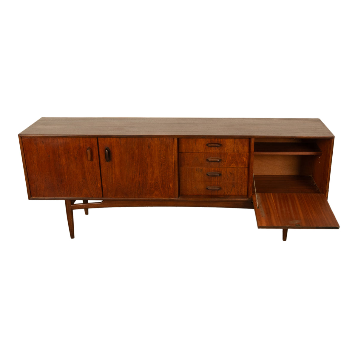 Mid Century Modern Vintage G-Plan "Brasilia" Long Teak Credenza sideboard 1965