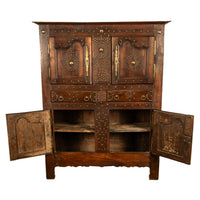 18th Century French Brittany Chestnut Cabinet, circa 1720