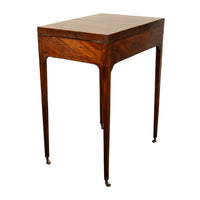 Antique Inlaid Mahogany Georgian Sheraton Folding Vanity Mirror Dressing Table