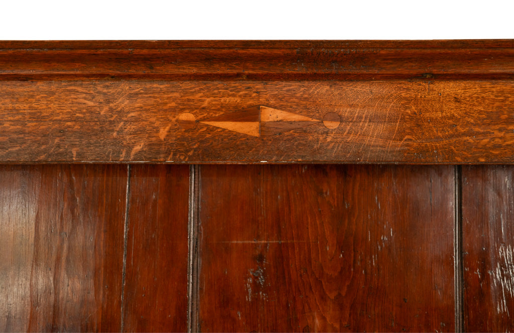 Antique 18th Century Georgian Oak Inlaid Welsh Dresser Plate Rack Sideboard 1780