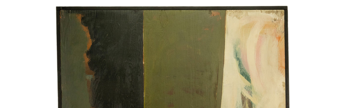 Monumental Abstract Modernist Oil Painting Oregon Centennial Exposition Mural 1959 by Louis Demott Bunce