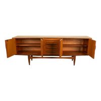 Original Mid Century Modern G Plan Teak Fresco Long 4 Door Drawer Credenza 1966