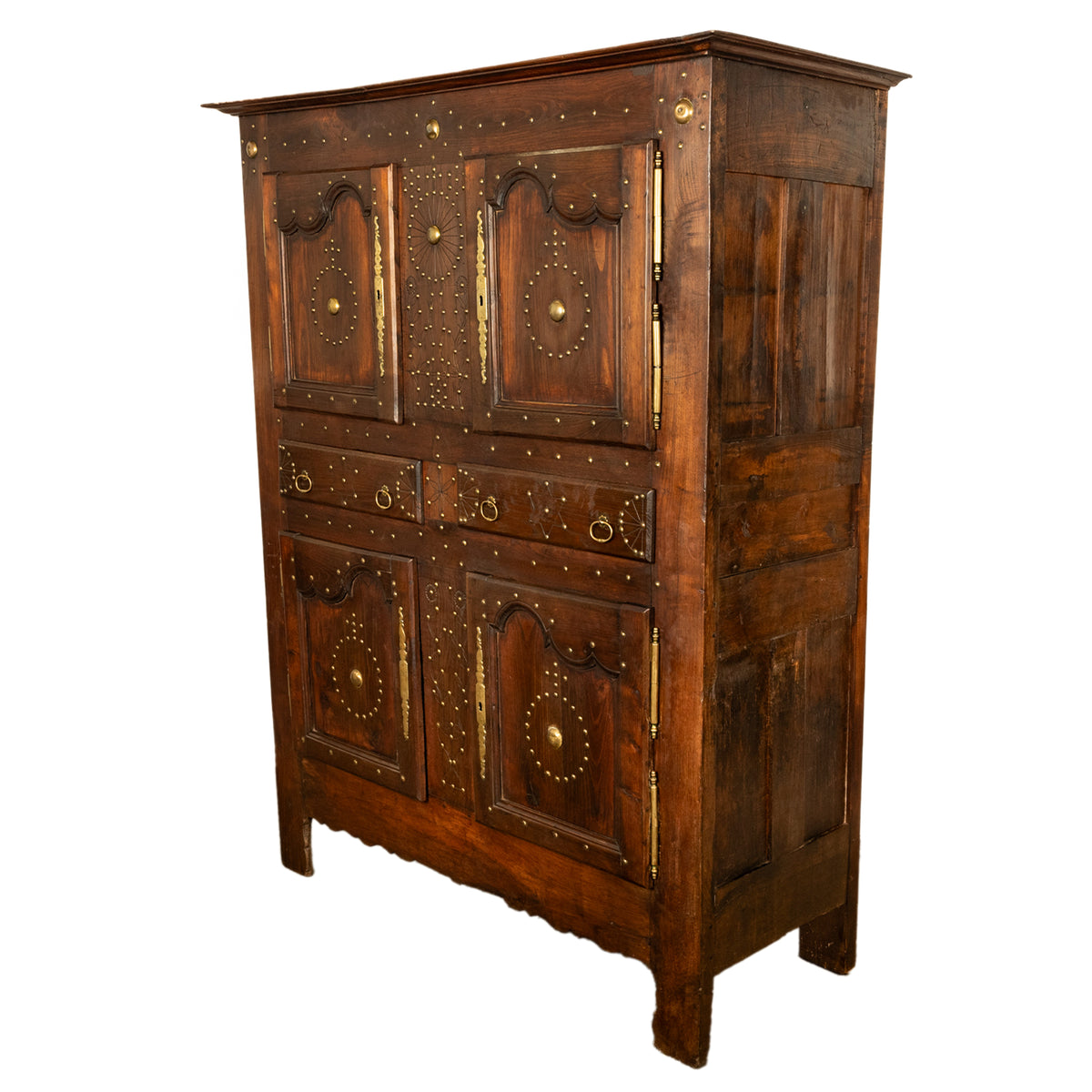 18th Century French Brittany Chestnut Cabinet, circa 1720