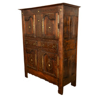 18th Century French Brittany Chestnut Cabinet, circa 1720
