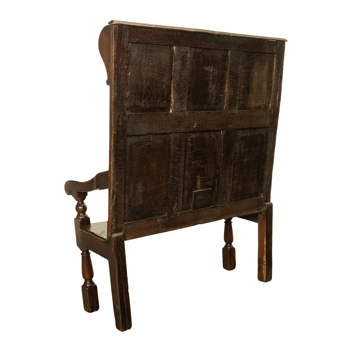Antique Jacobean 17th Century Oak Settle Bench Shakespeare Ann Hathaway 1610