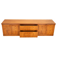 Vintage Mid Century Modern Danish Teak Credenza Sideboard Console Avalon 1960s