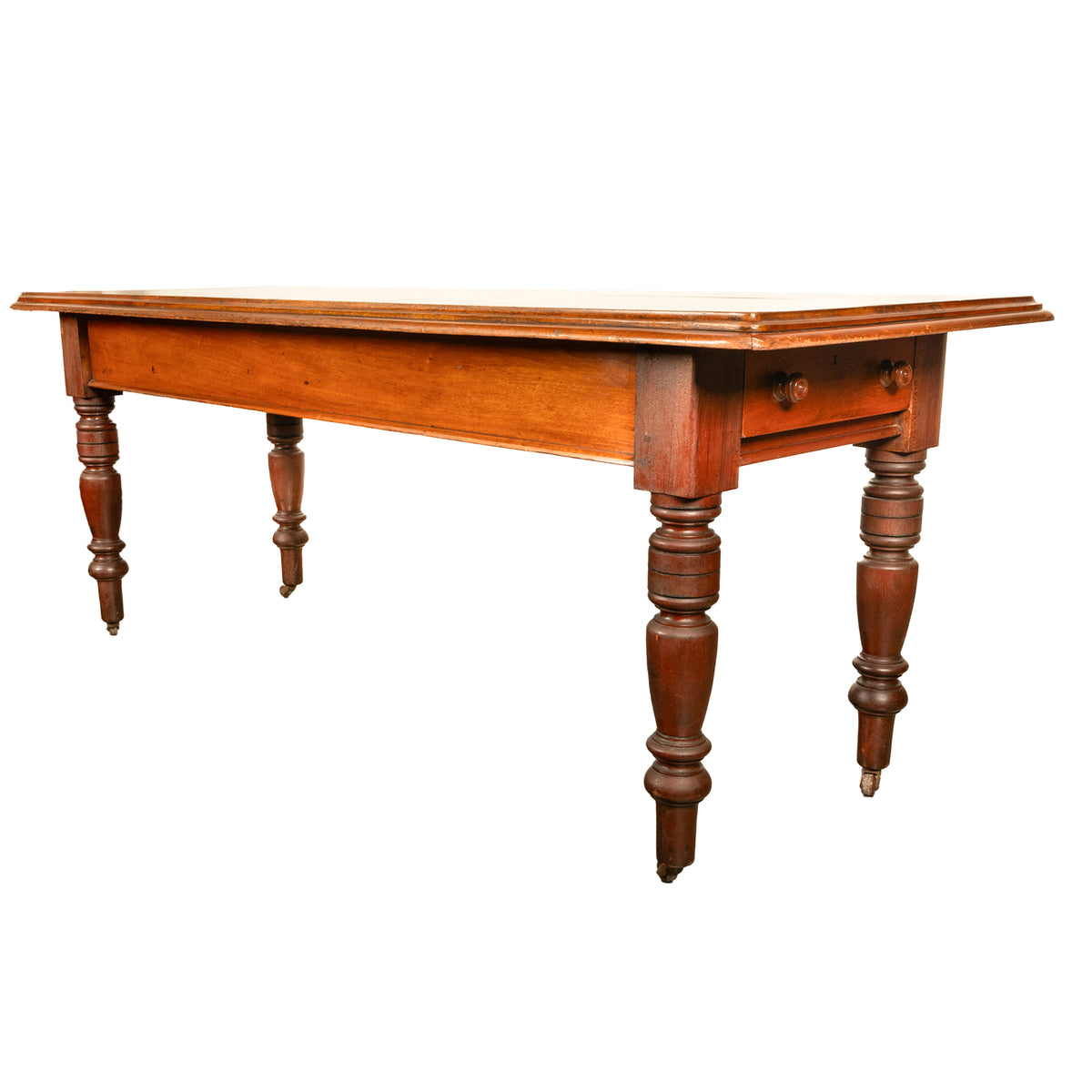 Antique 19th Century English Walnut Farm Country House Dining Refectory Table, circa 1860