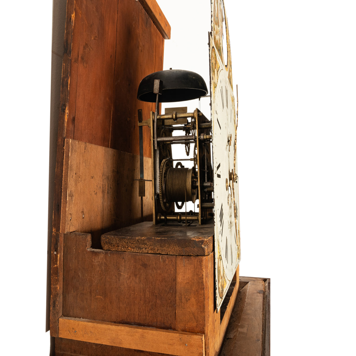 Antique 8 Day Tall Case Grandfather Clock Automaton Andrew Rich Bridgewater 1820