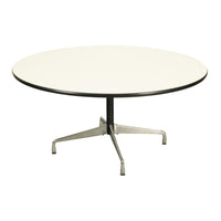 Large Mid Century Modern Circular 60" Eames Dining Conference Table Eames Vitra