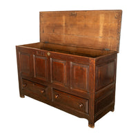 Monumental Antique Georgian Joined Oak Mule Dowry Chest Coffer Yorkshire 1720