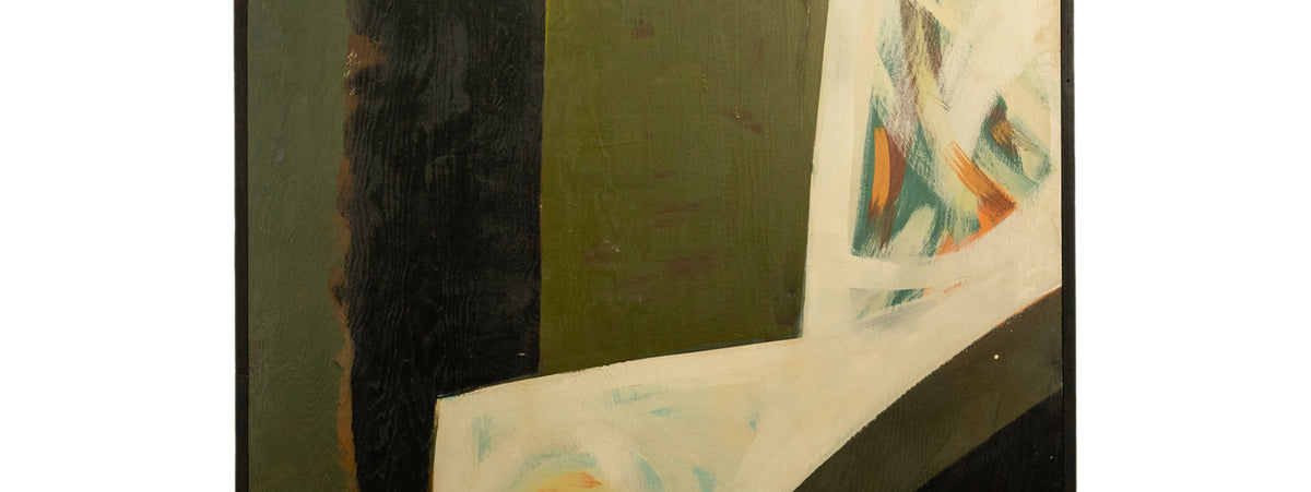 Monumental Abstract Modernist Oil Painting Oregon Centennial Exposition Mural 1959 by Louis Demott Bunce
