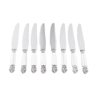 Georg Jensen Acanthus Danish Sterling Silver 69 Piece Flatware Dining Set for 8