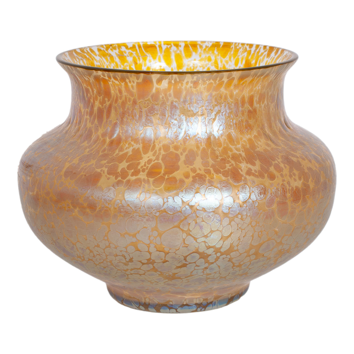 Large Antique Loetz Candia Papillon Iridescent Art Nouveau Glass Vase Austria 1898