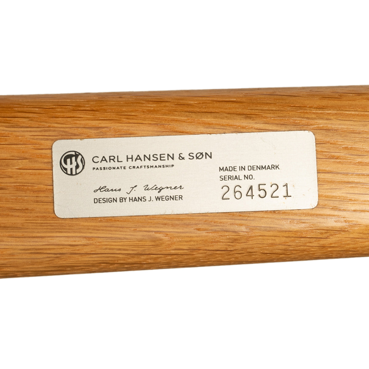 Mid Century Hans Wegner Set 4 Beech Danish Cord Dining Chairs Carl Hansen & Søn