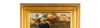 Western Cowboy Oil on Canvas Spanish American War "Rough Riders" Don Prechtel