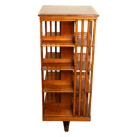 Antique American Walnut John Danner 4 Tier Revolving Bookcase Canton Ohio 1877
