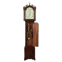 Antique Georgian Scottish Orkney Island Inlaid Mahogany Tall Case 8 day Grandfather Clock 1810