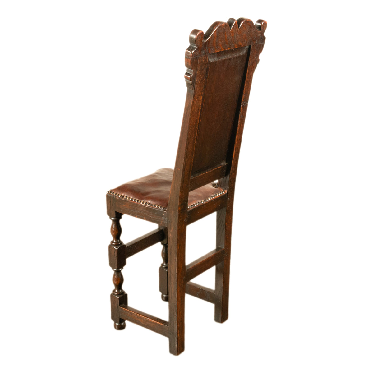 Antique 17th Century William & Mary Carved Oak Child's Wainscot Chair Yorks 1690