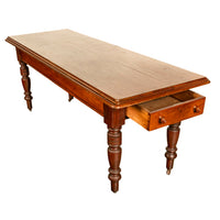Antique 19th Century English Walnut Farm Country House Dining Refectory Table, circa 1860