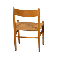 Mid Century Hans Wegner Set 4 Beech Danish Cord Dining Chairs Carl Hansen & Søn