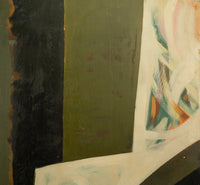Monumental Abstract Modernist Oil Painting Oregon Centennial Exposition Mural 1959 by Louis Demott Bunce