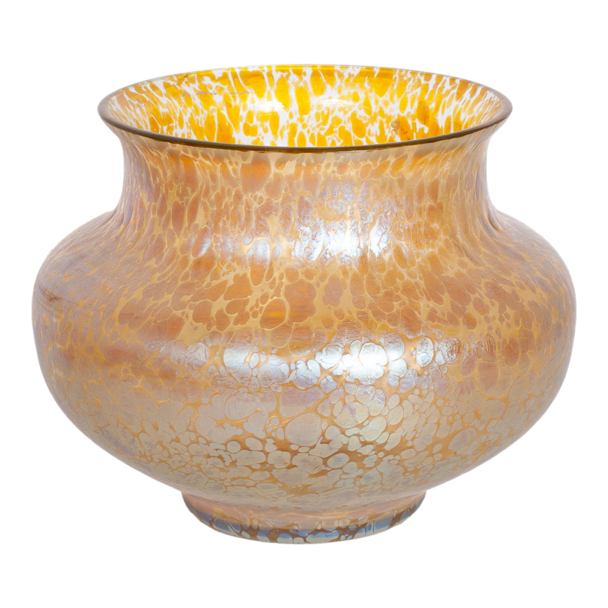 Large Antique Loetz Candia Papillon Iridescent Art Nouveau Glass Vase Austria 1898