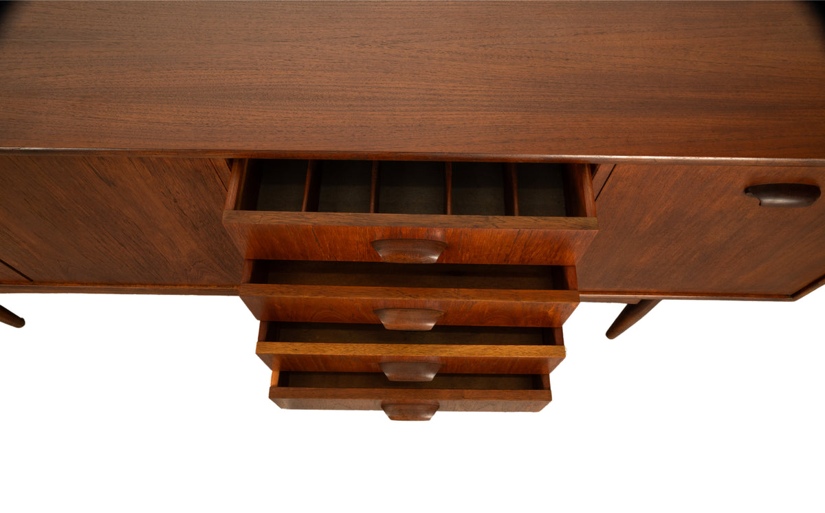 Mid Century Modern Vintage G-Plan "Brasilia" Long Teak Credenza sideboard 1965